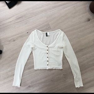 White H&M button up